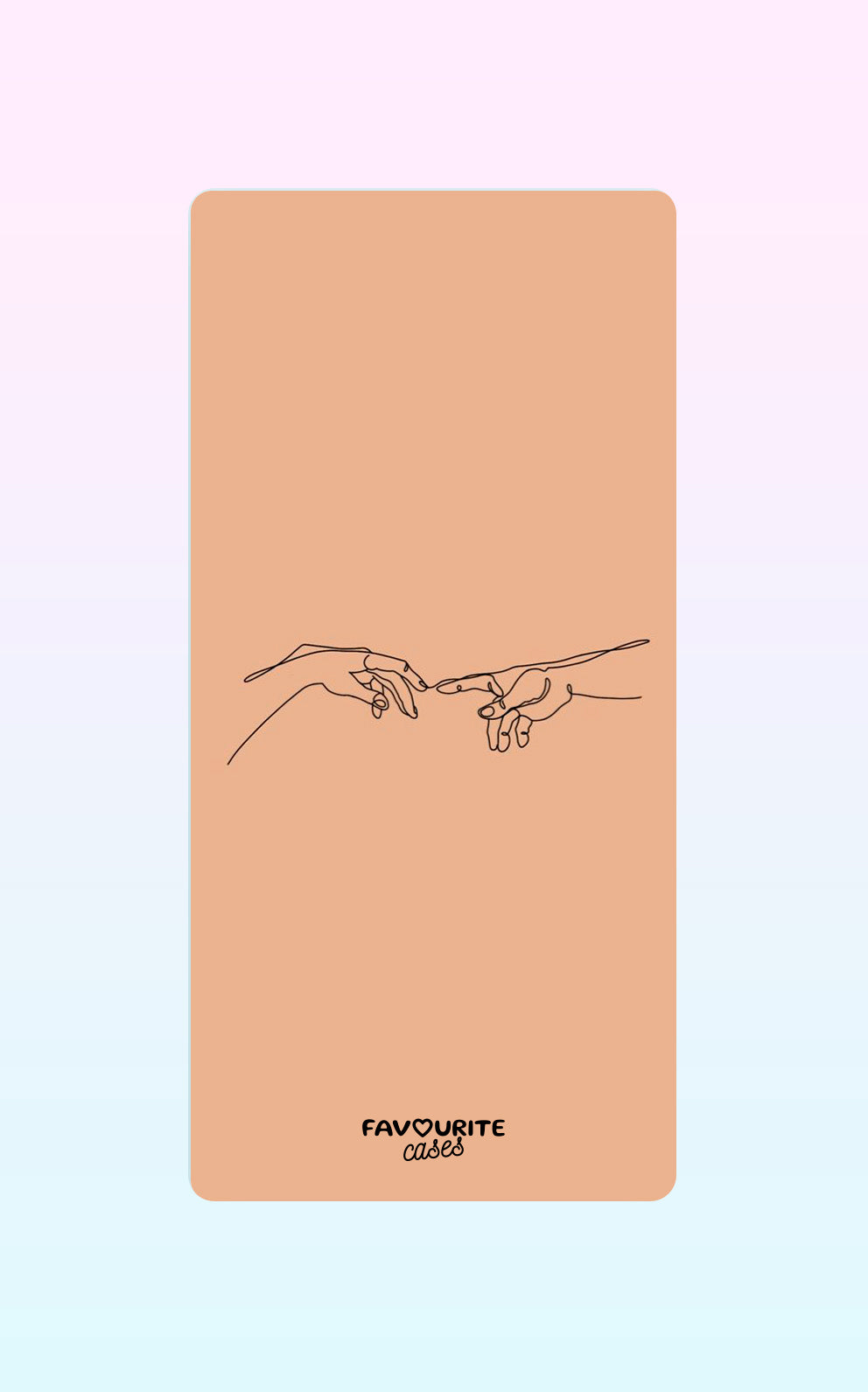Beige Aesthetic Hand Handyhülle