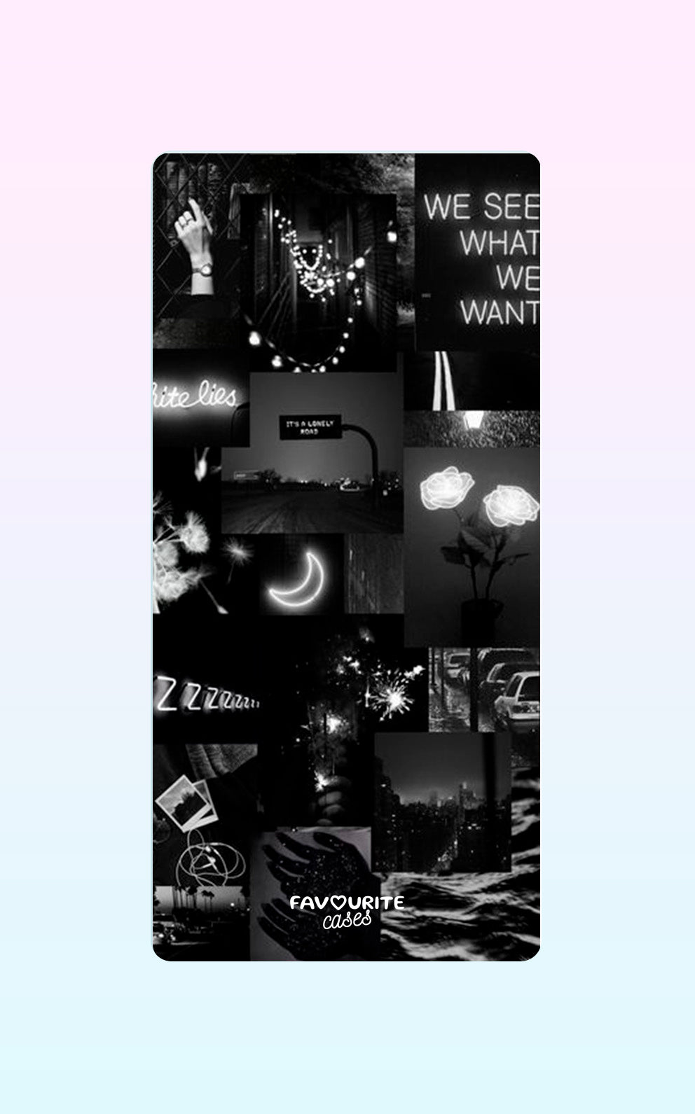 Black And White Collage Handyhülle