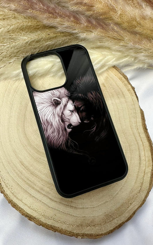 Black And White Lions Handyhülle - für das Modell iPhone 13 Pro