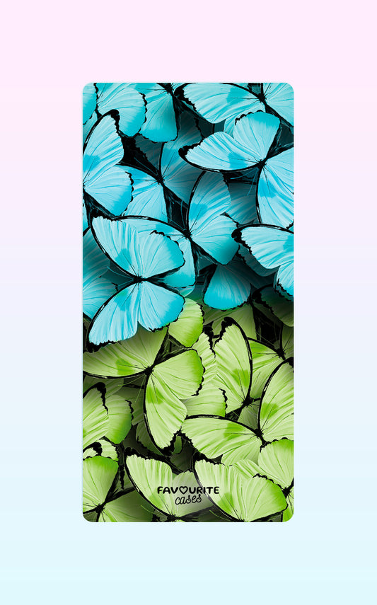 Blue And Green Butterfly Handyhülle