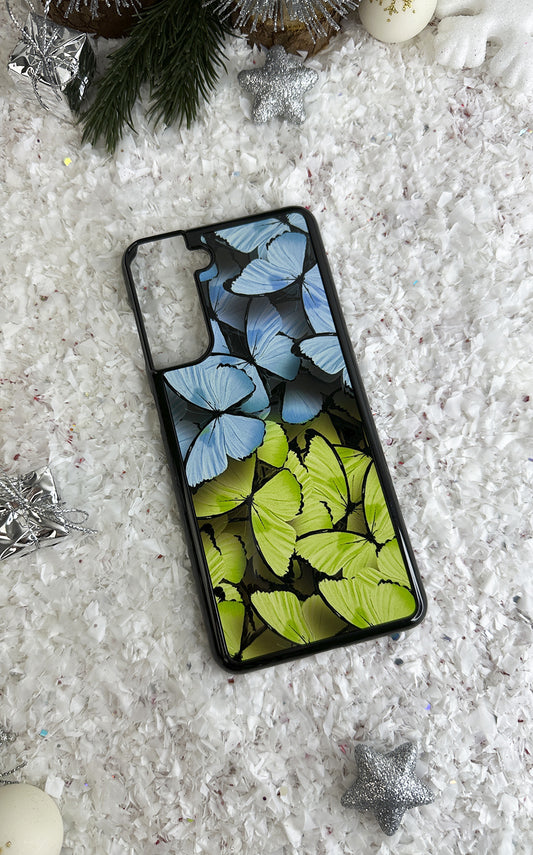 Blue And Green Butterfly Handyhülle - für das Modell Samsung Galaxy S21