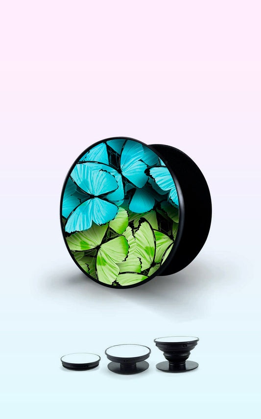 Blue And Green Butterfly Handyhalterung