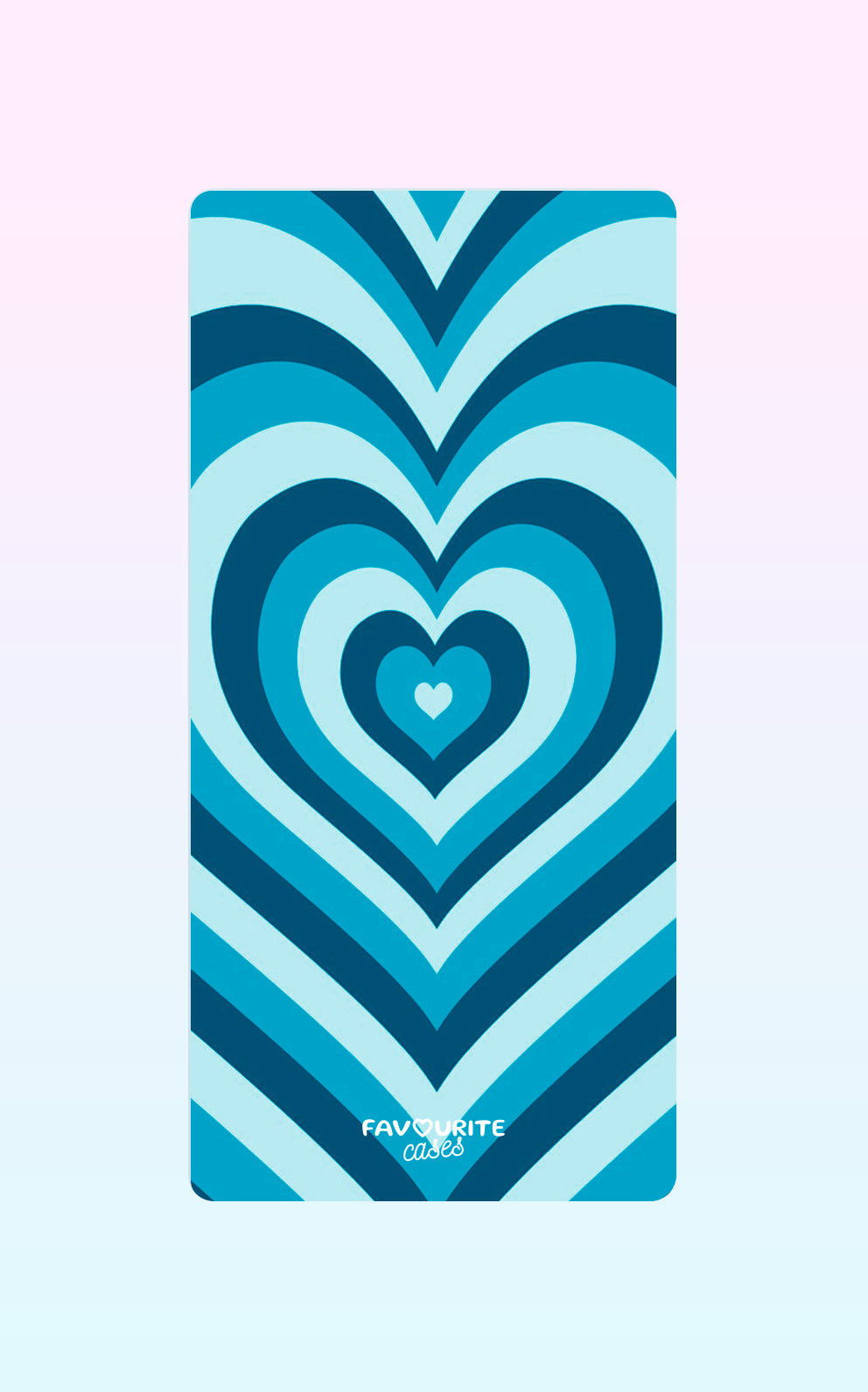 Blue Layered Heart Handyhülle