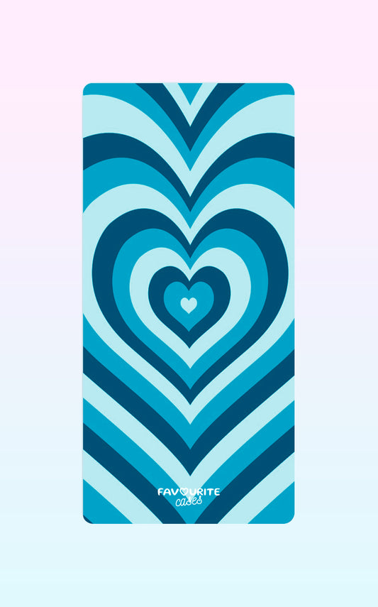 Blue Layered Heart Handyhülle