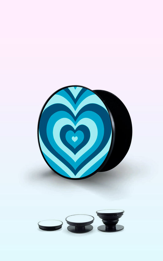 Blue Layered Heart Handyhalterung