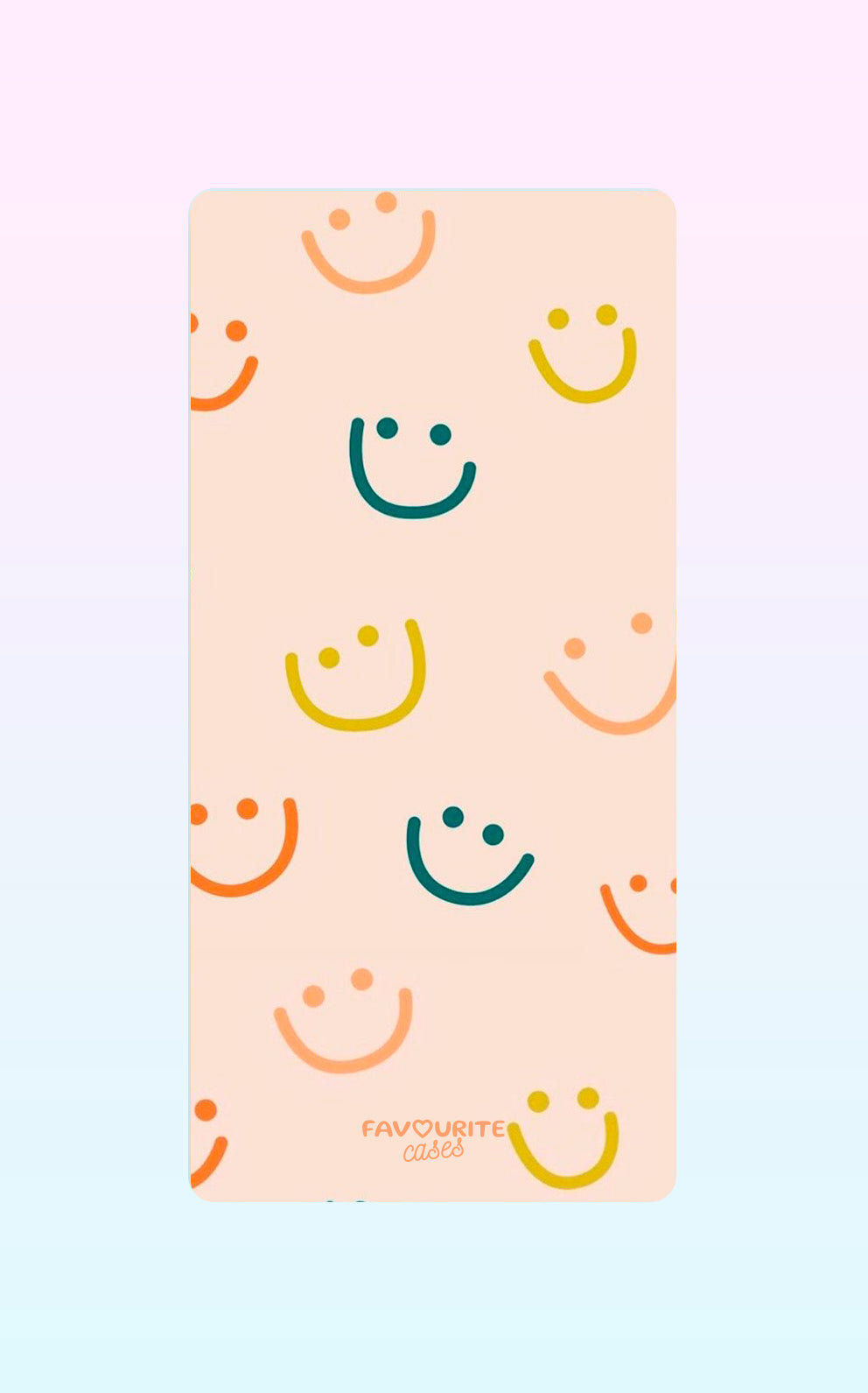 Colorful Happy Faces Handyhülle