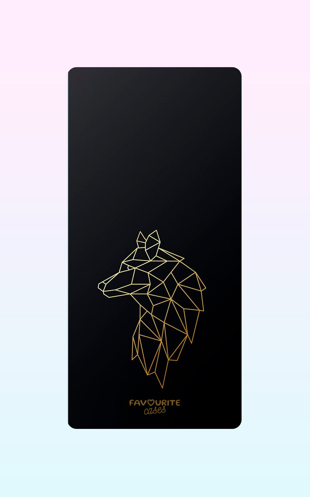 Golden Wolf Handyhülle