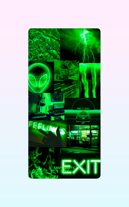 Green Collage Handyhülle