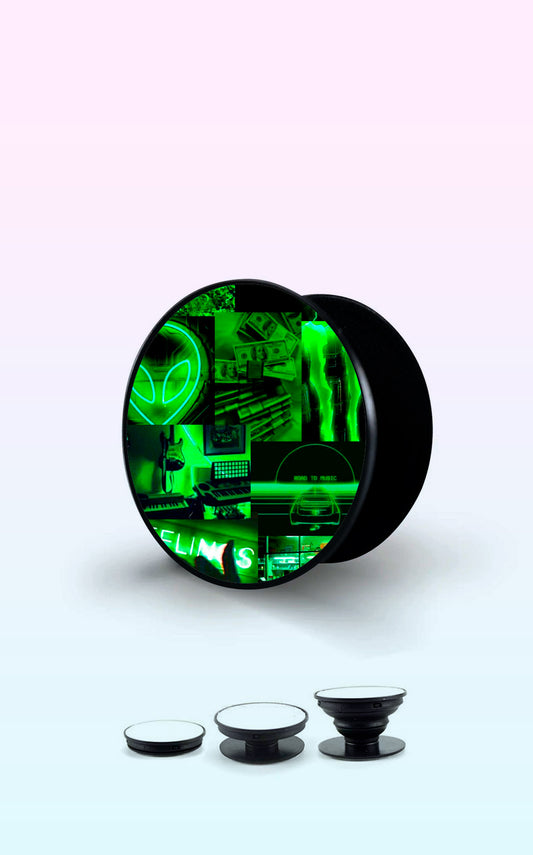 Green Collage Handyhalterung