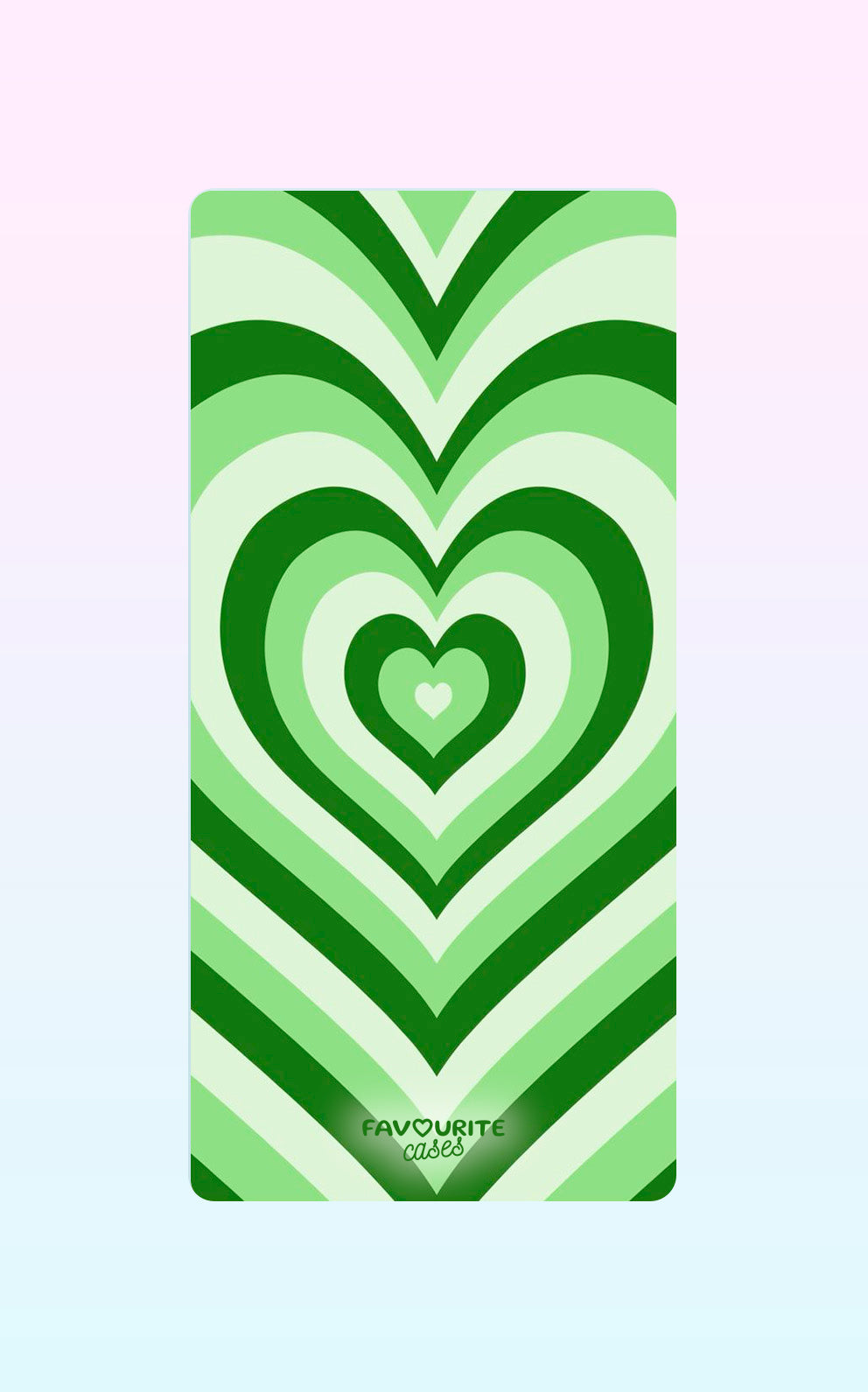 Green Layered Heart Handyhülle