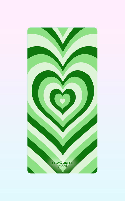 Green Layered Heart Handyhülle