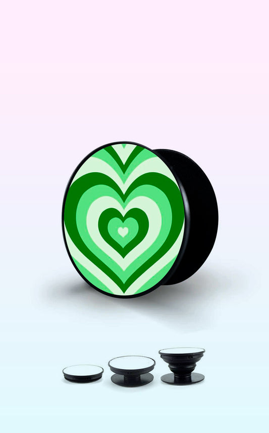 Green Layered Heart Handyhalterung