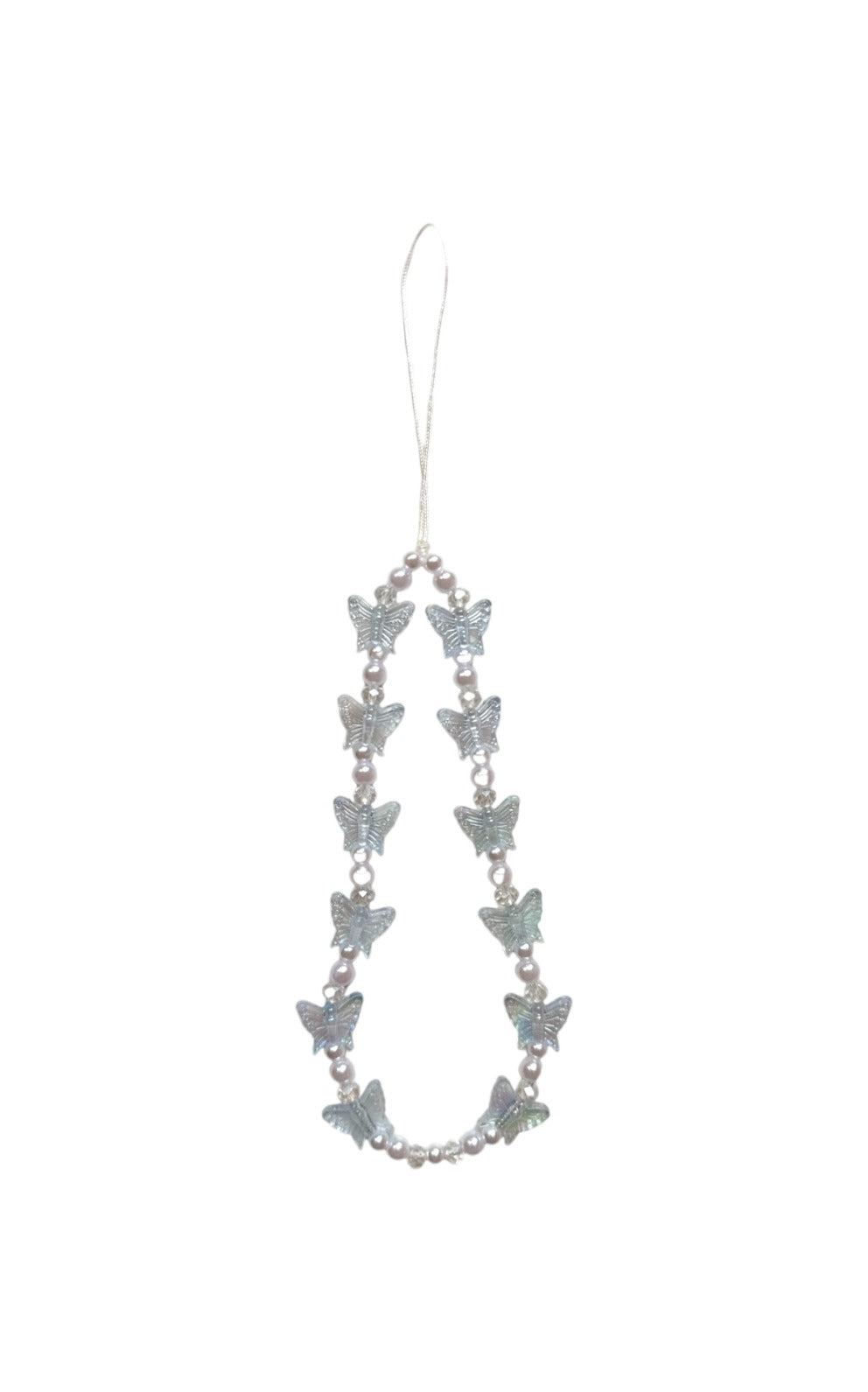 Handykette fürs Handy - Ice Blue Butterfly