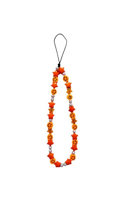 Handykette "Orange Smiley"