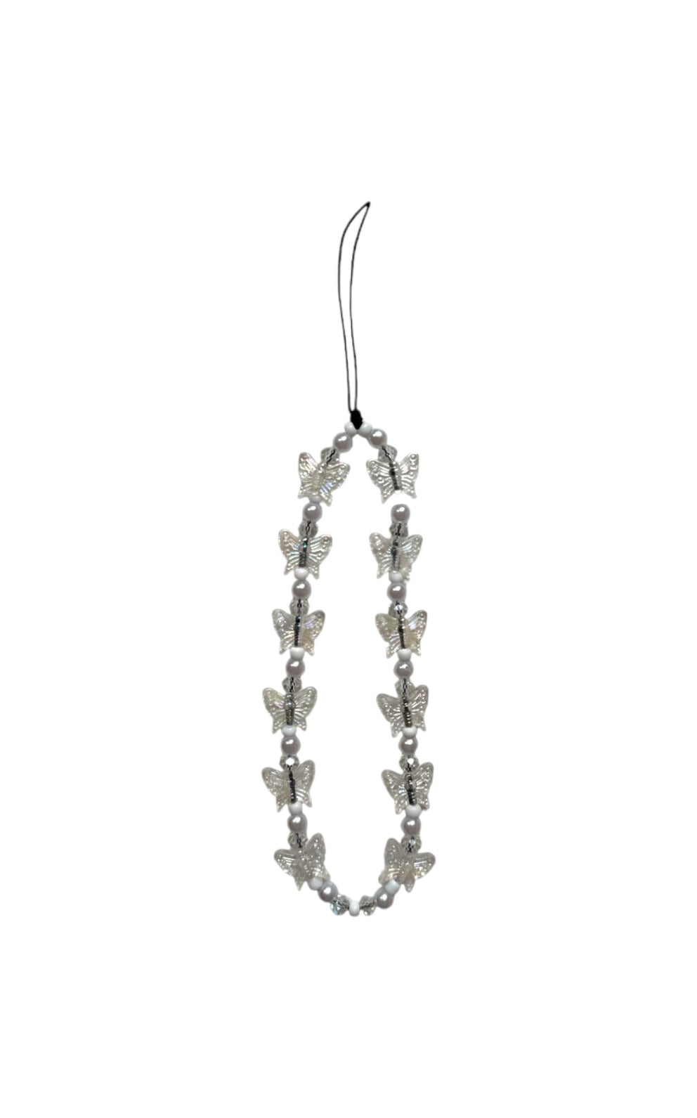 Mobile phone chain "Transparent Butterfly"