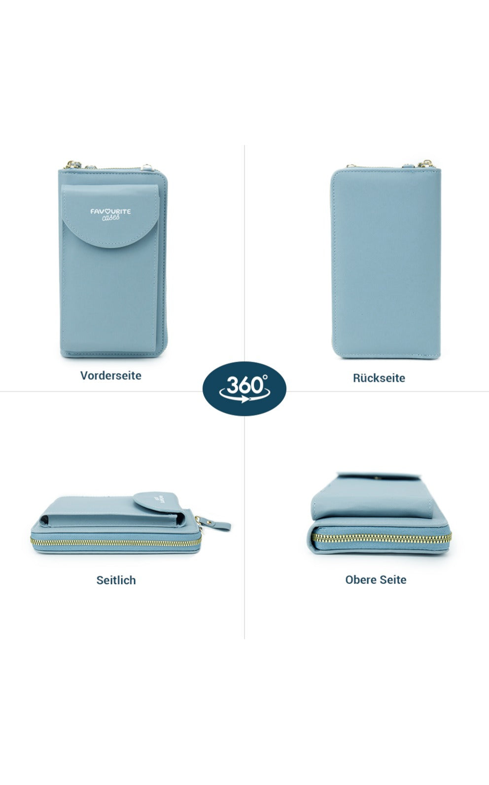 Handytasche zum Umhängen - Blau