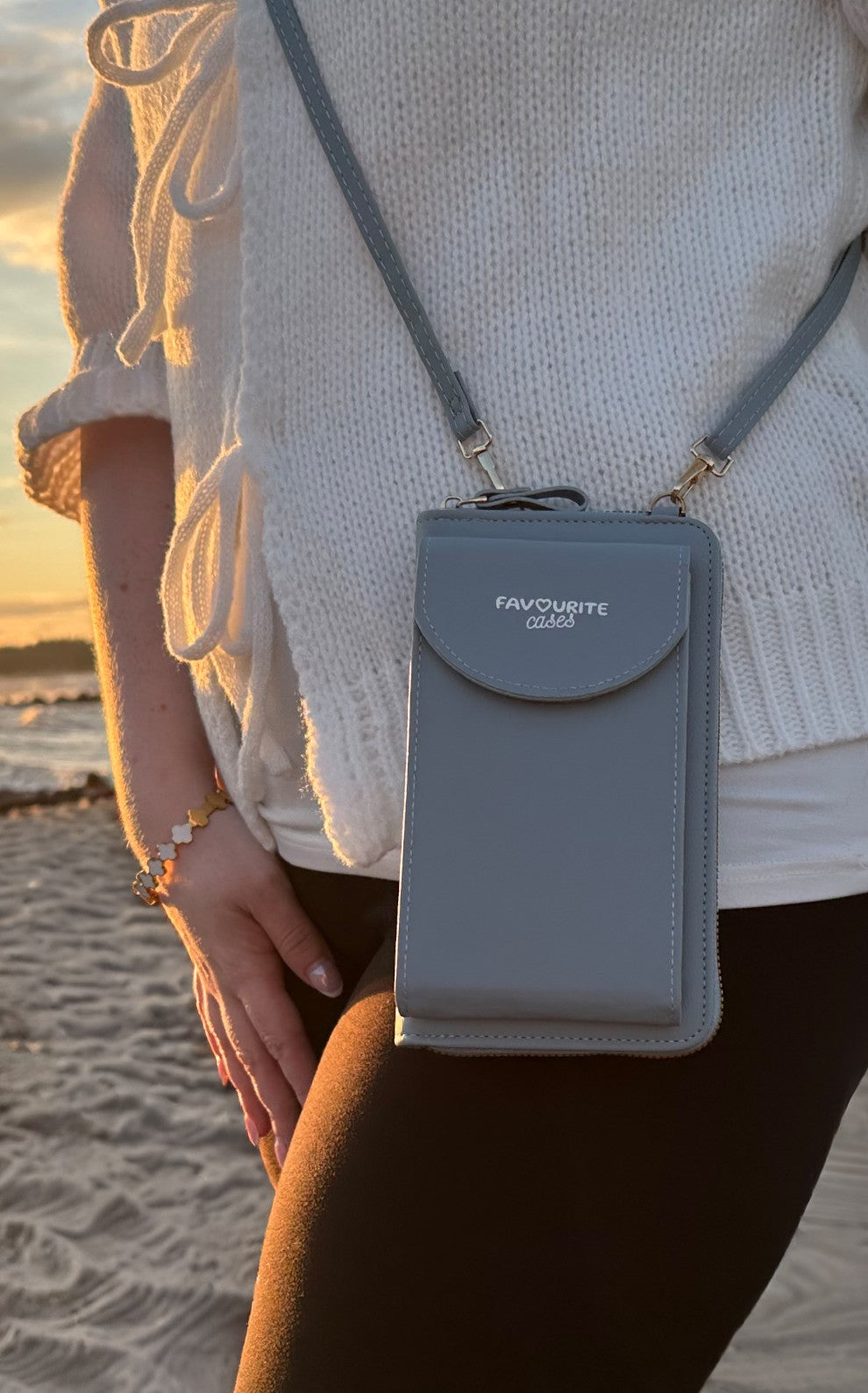 Handytasche zum Umhängen - Blau