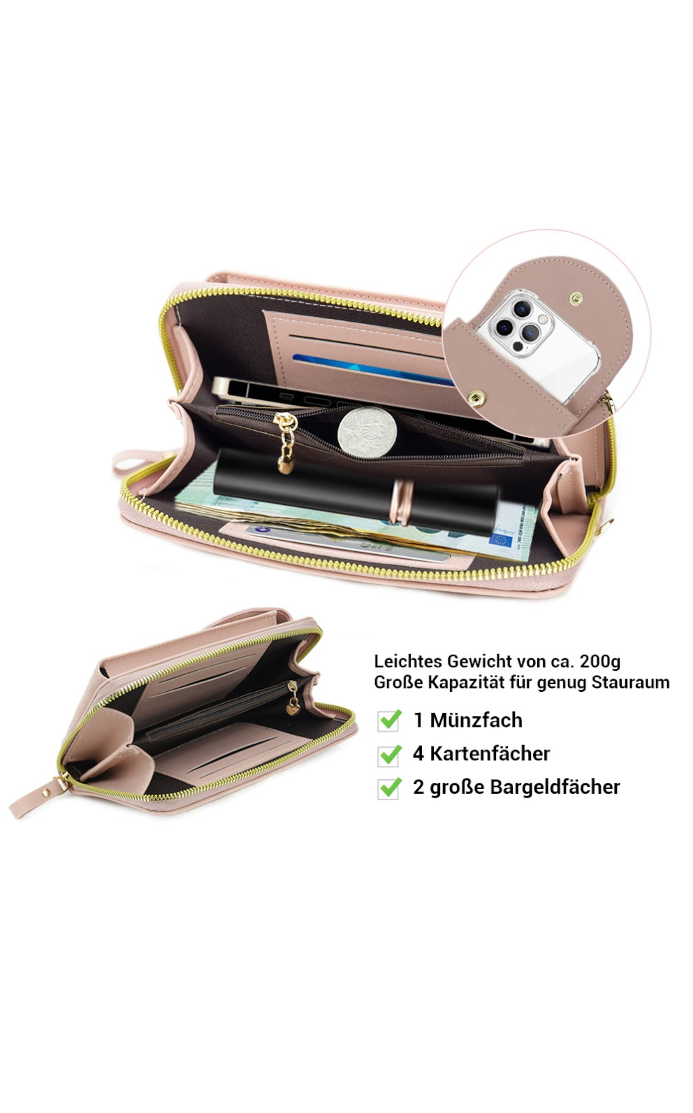 Handytasche zum Umhängen - Pink