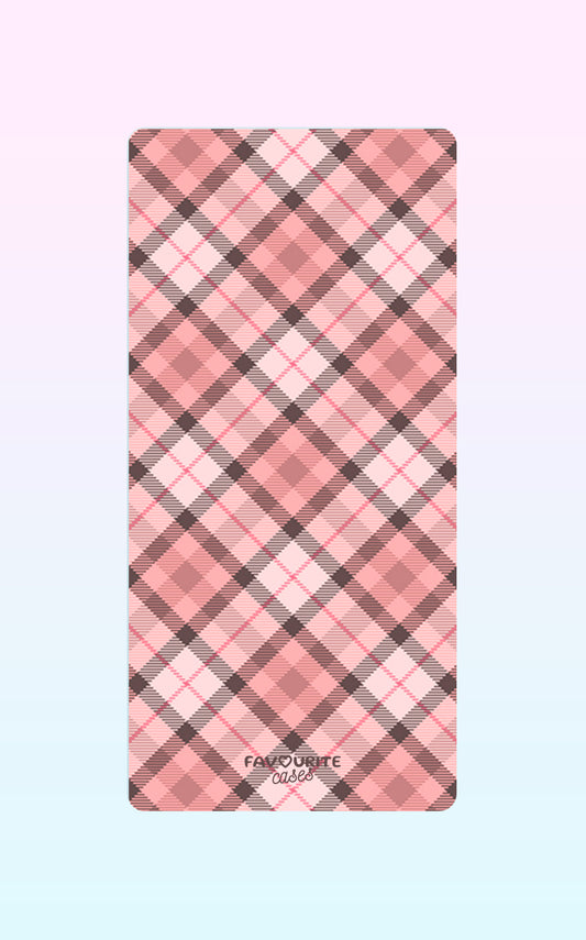 Light Pink Karo Handyhülle