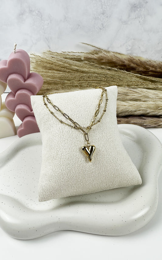 Loving Heart Armband | Gold