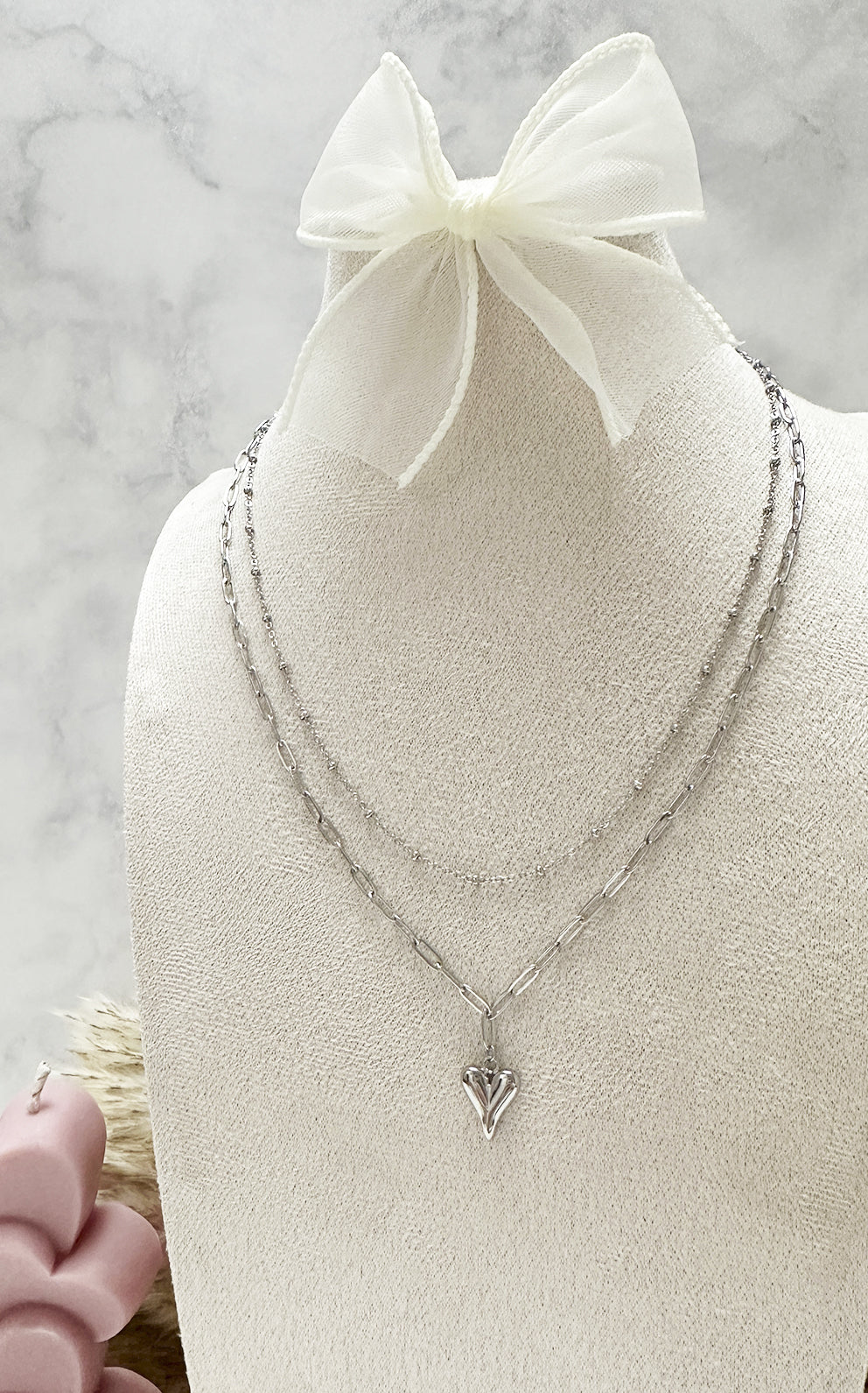 Loving Heart Necklace | Silver
