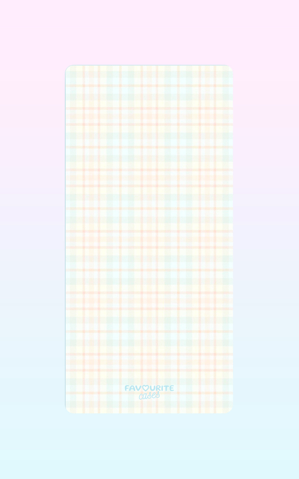 Pink And Blue Plaid Handyhülle
