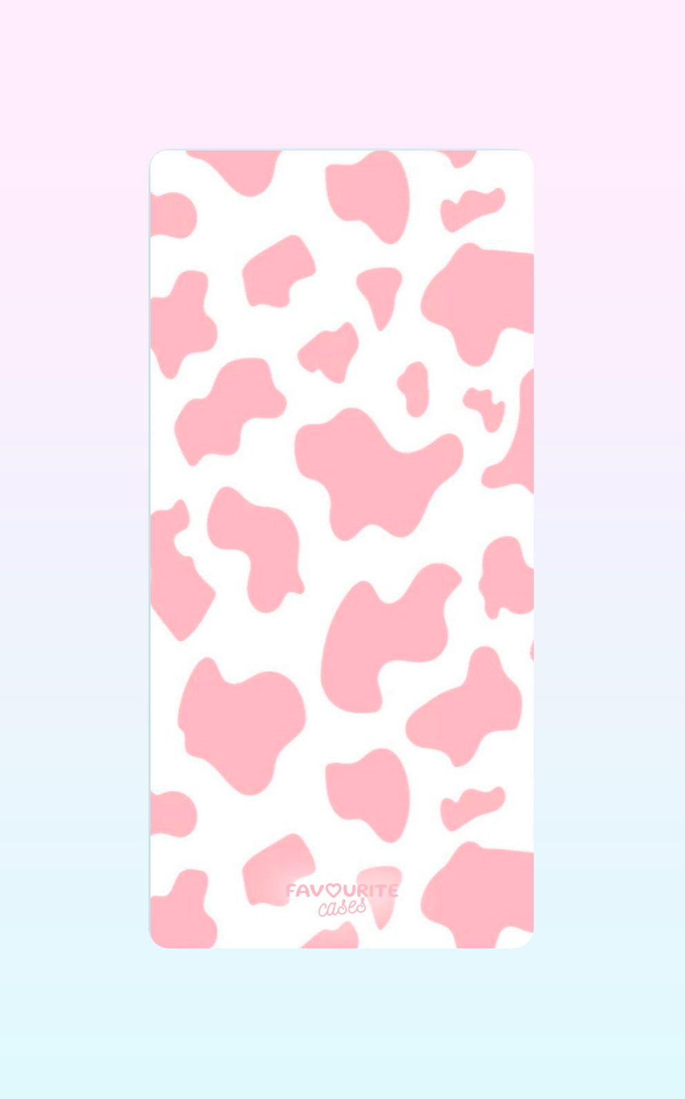 Pink Cow Print Handyhülle