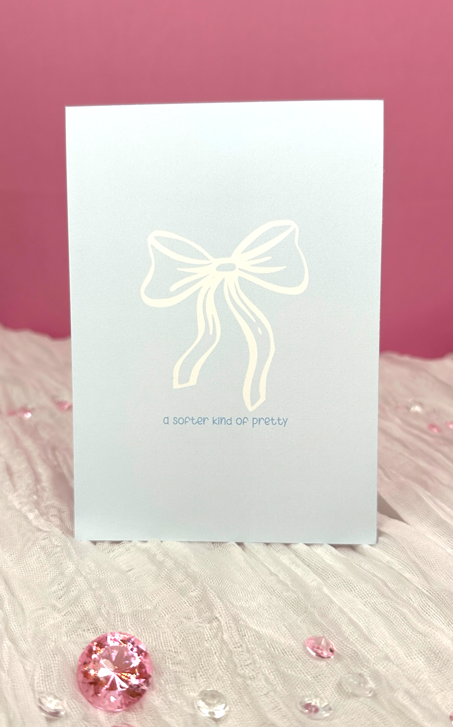 Postkarte "A softer kind of pretty" - Flirty Bow Kollektion