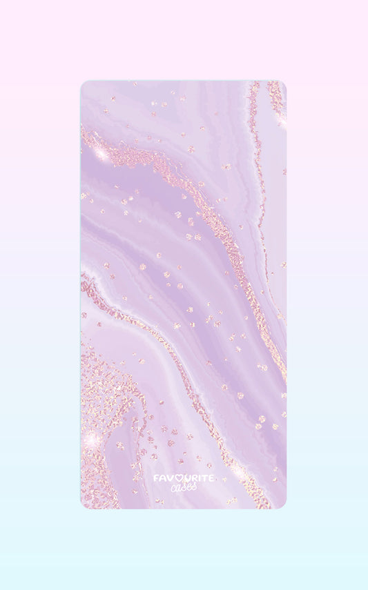 Purple And Golden Marble Handyhülle