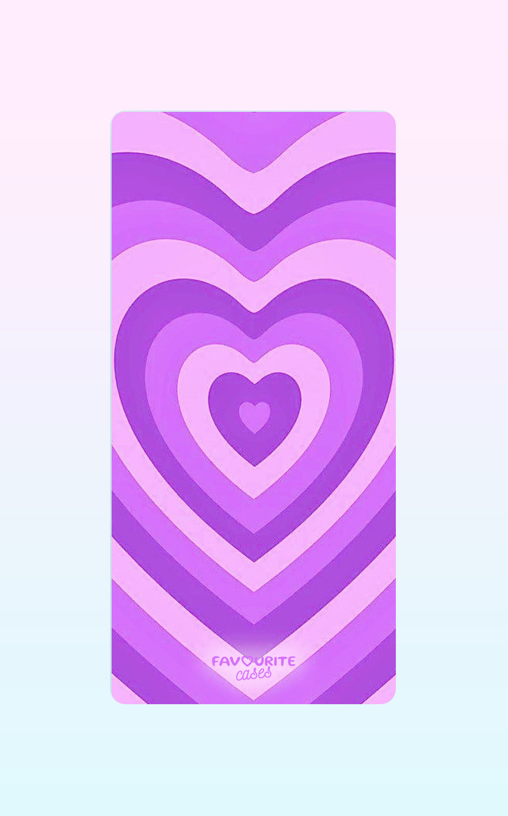 Purple Layered Heart Handyhülle