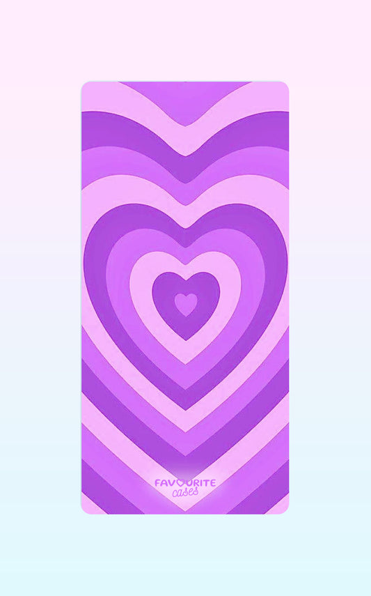 Purple Layered Heart Handyhülle