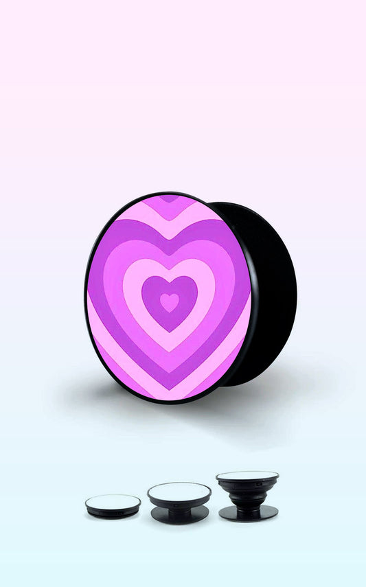 Purple Layered Heart Handyhalterung