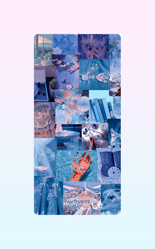 Soft Blue Collage Handyhülle