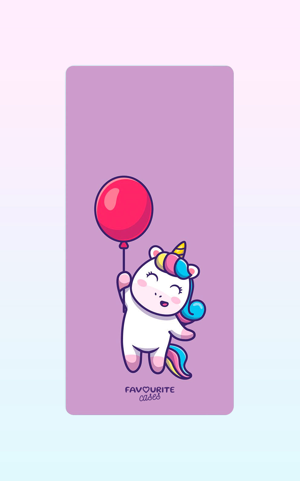 Unicorn Ballon Handyhülle